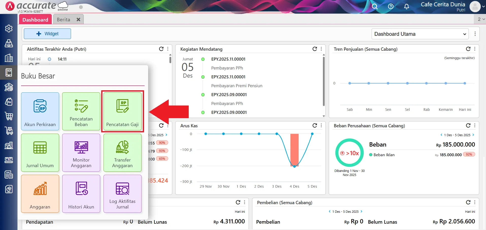 mencatat PPh 21 karyawan baru di tengah tahun